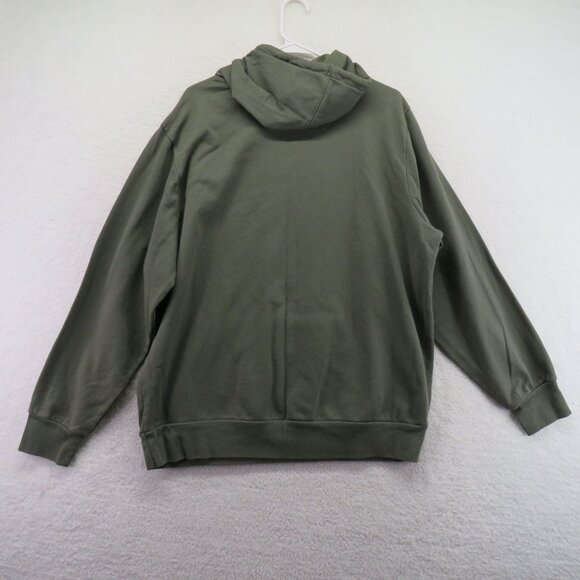 Disney Hoodie Mens Size Extra Large Mickey Mouse Logo Green Graphic Sweater - Picture 4 of 10